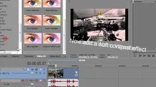 Sony Vegas: Colour Correction with Red Highlight and Soft Contrast Tutorial