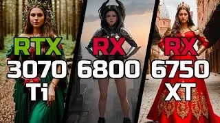 RTX 3070 Ti vs RX 6800 vs RX 6750 XT - Test in 10 Games