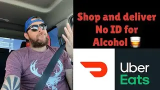 I lost my ID for an alcohol delivery! DoorDash and Uber eats ride along! Ice in Arizona?? #vlog