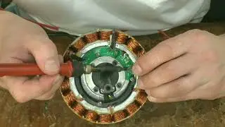 ✅ A challenging motor wheel repair. Rewinding a geared motor wheel