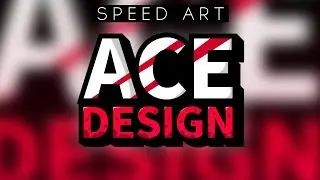 2D Flat Text Design Speed Art | Photoshop CC