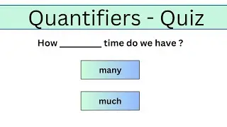 Quantifiers - Quiz | English Grammar Quiz | Can you score 15/15 ?