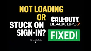 Black Ops 7 Not Loading, Stuck or Freezes on Sign-In? FIXED in Seconds! (COD BO7 Quick Fix)