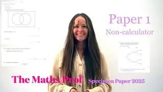 The Maths Prof: NEW Cambridge IGCSE Maths Non-Calculator Specimen Paper 1 (Core) 2025