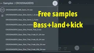 Free samples Bass 808 Fx kick for make songs in Fl studio mobile