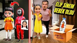 ELİF SİNEM SİHİRLİ SU İÇTİ SQUİD GAME DOLL OLDU ‼️ EYVAH BİZİ OYUNA ALDI !!