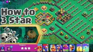 How to 3 Star Pumpkin graveyard Challenge , Th14 3 Star Strategy