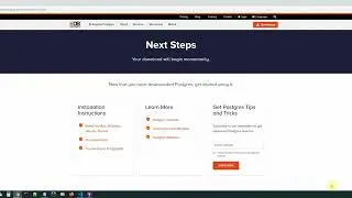 Installing PostgreSQL Server on Windows 10 - Part 1