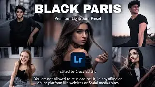 Black Paris Preset - Blvck Paris Presets | Black Tone Preset | Blvck Paris 2021 | Free DNG & XMP