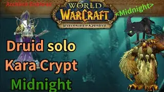 Turtle WoW - Druid solo Kara Crypt Midnight(400g). (10mins)