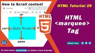 What is marquee tag || Use of marquee tag in html