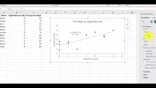How to make an Excel scatter plot with trendline and equation