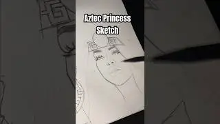 Quick sketch time lapse- Aztec princess in my sketchbook- mechanical pencil