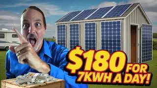 How I Built a 7KWh Solar Shed for Just $180! w/Extended Content