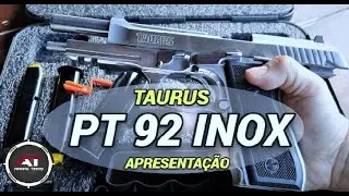 TAURUS PT92 INOX 9MM - CLÁSSICA