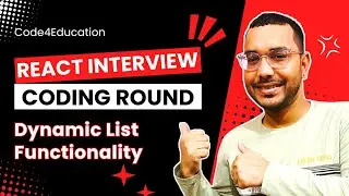 React Interview Question & Answer: Create a Dynamic List with Add & Remove | Interview Coding Round
