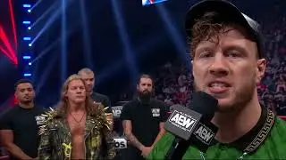 Will Ospreay sign the contract for his AEW ALL In match vs Jericho in our Leather cap!