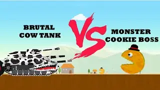 Brutal Cow Tank Modification | The Angry Cow Tank VS Boss Monster Cookies | Labo Brick Tank #1