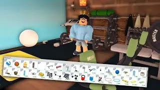 UPDATING MY BLOXBURG HOME GYM with the NEW SKILL UPDATE ITEMS