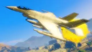 How to survive a jet explosion in GTA Online!