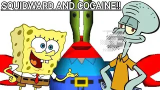 Squidward suffers the effects of cocaine