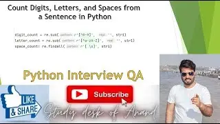 Count Digits, Letters, and Spaces from a Sentence in Python