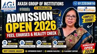 Akash Group Bangalore 🔥 Admission Open 2026 | Fees, Courses & Reality Check