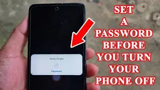 How to set a password before you turn your phone off on Realme c 55