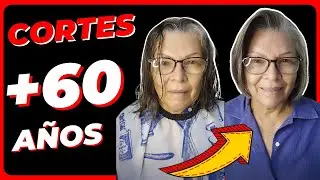 ✅CORTES de Cabello para MUJERES  mayores de 60 años 💇2024 (Cortos 👉Modernos y para cara REDONDA)✂️