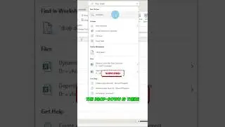 How To Use The Search Bar In Excel #shorts