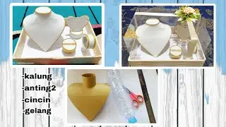 Tutorial paling lengkap cara membuat manekin gelang, anting2, cincin, kalung dari botol plastik