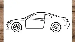How To Draw infiniti G35 Car