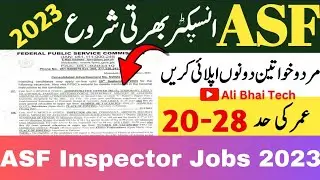 ASF Inspector Recruitment 2023