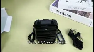 SHIDU Voice Amplifier with Wireless Lavalier Microphone Rechargeable for Teachers, Meeting,Training