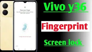 Vivo y36 fingerprint screen lock | fingerprint lock setting in Vivo y36 | vivo pattern lock/ vivo y
