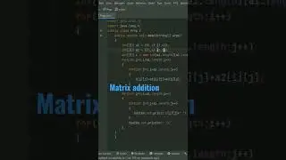 Matrix addition program in java