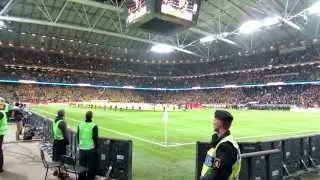 Sverige-Portugal - Zlatan Mål - Tommy Körberg Nationalsången på Friends Arena 2013-11-19.