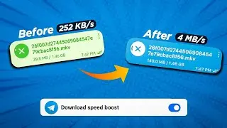 Telegram Download Speed Slow | Telegram Speed Increase | How To Speed Up Telegram Downloads