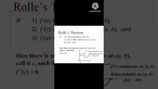 Rolle's theorem# shorts # Learn mathematics -Archi #shortyt