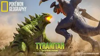 NatGeo: The Mountain Eater and the Mach Shark | Tyranitar vs. Garchomp (Pokemon in Real Life)