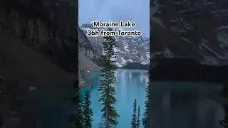 Moraine Lake in #alberta #canada #travel #destination #foryou #shorts