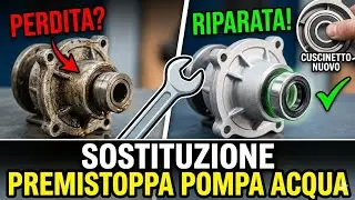 come sostituire il premistoppa di tenuta della pompa acqua @meccanicando