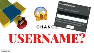 Change of username . . .