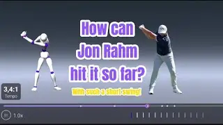 Unlocking the Secrets of Jon Rahm's Insane Distance💣: A Closer Look at His Swing in 3D