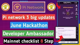 Pi hackathon update | pi migrate to mainnet in queue | pi network new Update | pi new update today