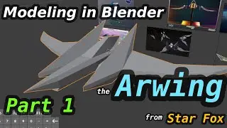 Modeling in Blender: Arwing from Star Fox Part 1