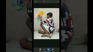 India flag on wall photo Editing 