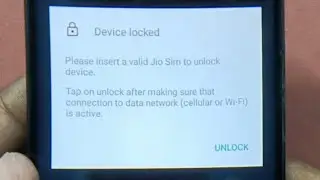 Device locked please insert avalid sim to unlock device