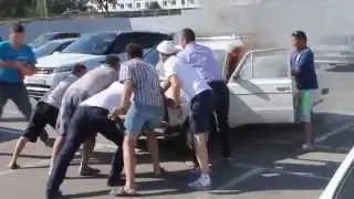 Загорелась машина