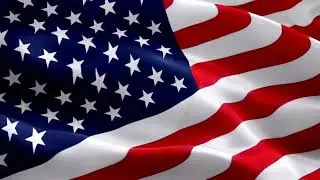 American Flag Waving in the wind digitally created - Video Loop